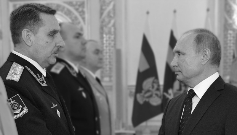 Vladimir Grishechkin con il presidente Putin.